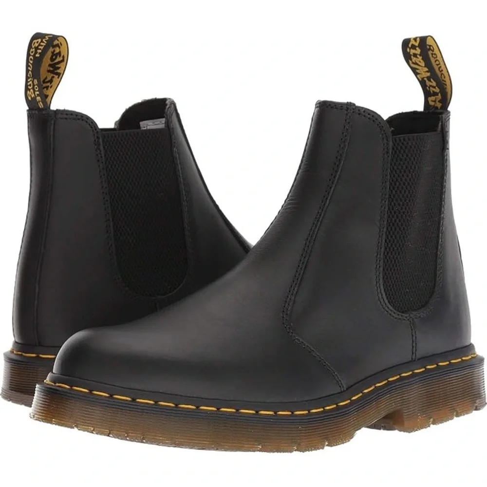 Dr.‎ Martens 2976 YS Chelsea Boots Black Smooth Leather NIB Men's 11 EU45